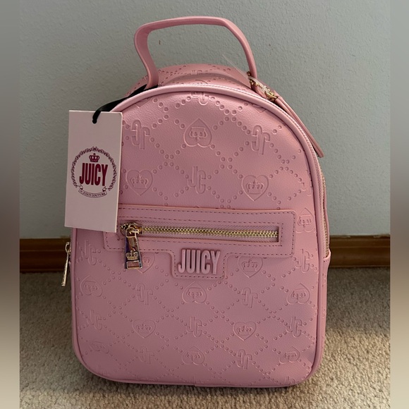 Juicy Couture Handbags - 💜SOLD💜NWT Juicy By Juicy Couture Check Me Backpack Flamingo